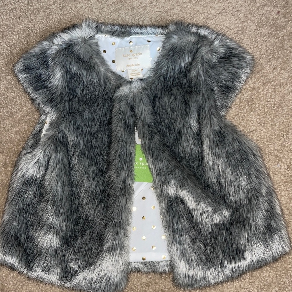 Kate Spade Toddlers faux fur vest